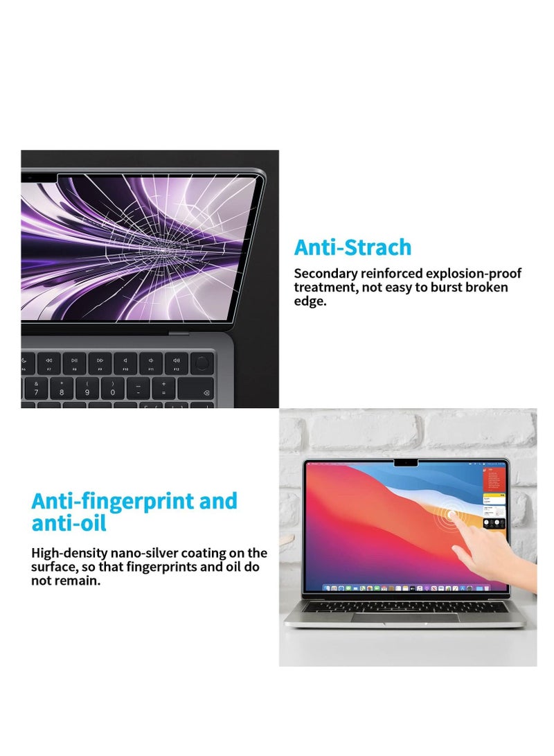 (عبوة واحدة) واقي شاشة MacBook Air مقاس 15 بوصة مضاد للوهج وفلتر الضوء الأزرق لشريحة 2024 M3 A3114 و2023 M2 Chip A2941، حماية العين متوافقة مع M2 MacBook Air La - Image 3