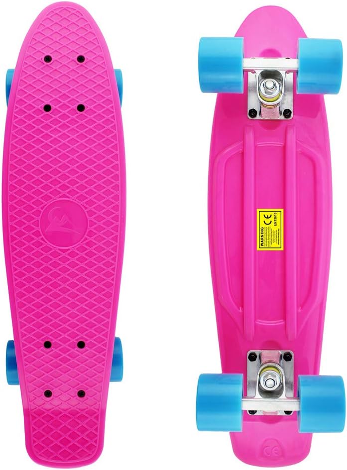 Meketec Skateboards Complete 22 Inch Mini Cruiser Retro Skateboard for Kids Boys Youths Beginners - Image 2