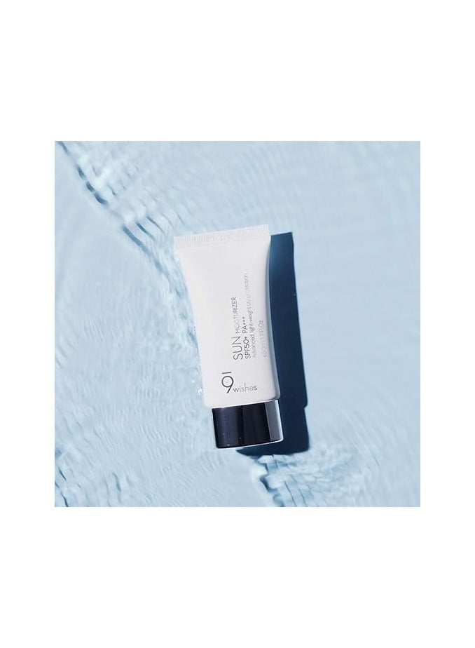9WISHES Sun Moisturizer Facial Sun Cream Spf50+ Pa+++ With Aloe And Zinc Oxide 50Ml - Image 2