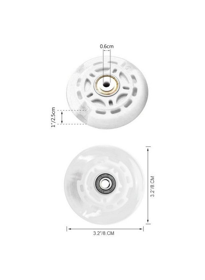 Jaspo Waveboard Wheels| Scooter Wheels| Inline Wheels Light Up Wheels For Skating (Light Or Led) Wheels With Installed Abec-7 Bearings & Spacers Accessories 2-Pack (80Mm) - Image 2