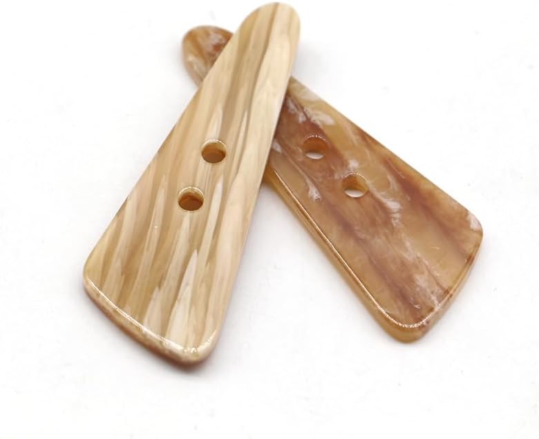 Sewing Horn Toggle Buttons, Resin Horn Toggle Buttons Pack of 10 Or 20 pcs 37-57mm,20pcs,47MM*17MM - Image 1