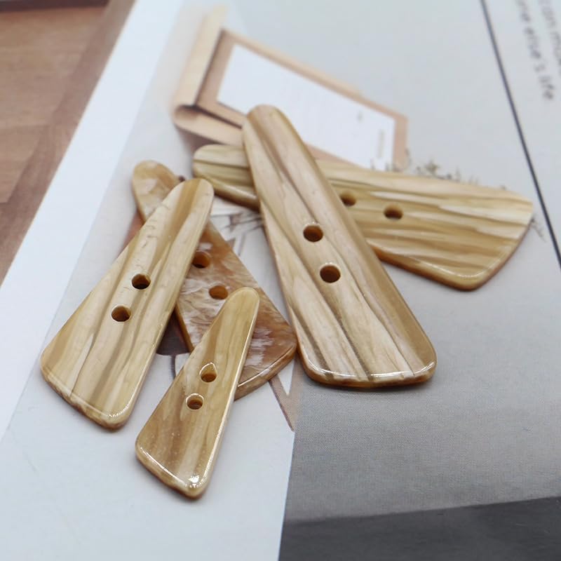 Sewing Horn Toggle Buttons, Resin Horn Toggle Buttons Pack of 10 Or 20 pcs 37-57mm,20pcs,47MM*17MM - Image 3