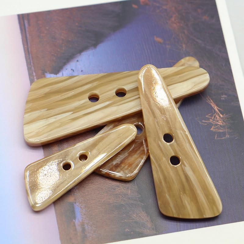 Sewing Horn Toggle Buttons, Resin Horn Toggle Buttons Pack of 10 Or 20 pcs 37-57mm,20pcs,47MM*17MM - Image 4