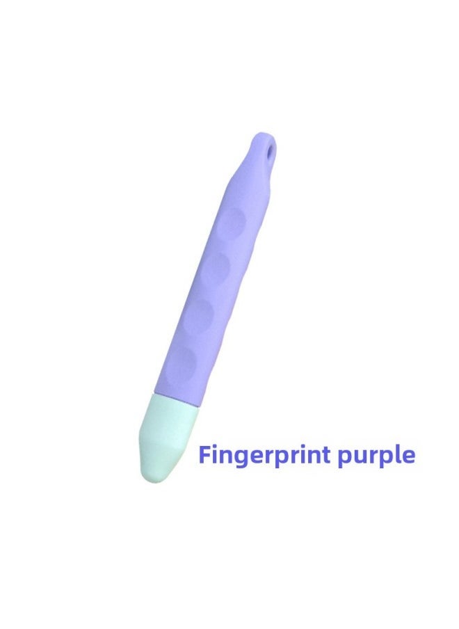 Children's Touch Screen Pen For Early Education Machine Learning Machine Children's Class Color Cartoon Point Touch Pen-Color:Fingerprint Purple  - Image 1