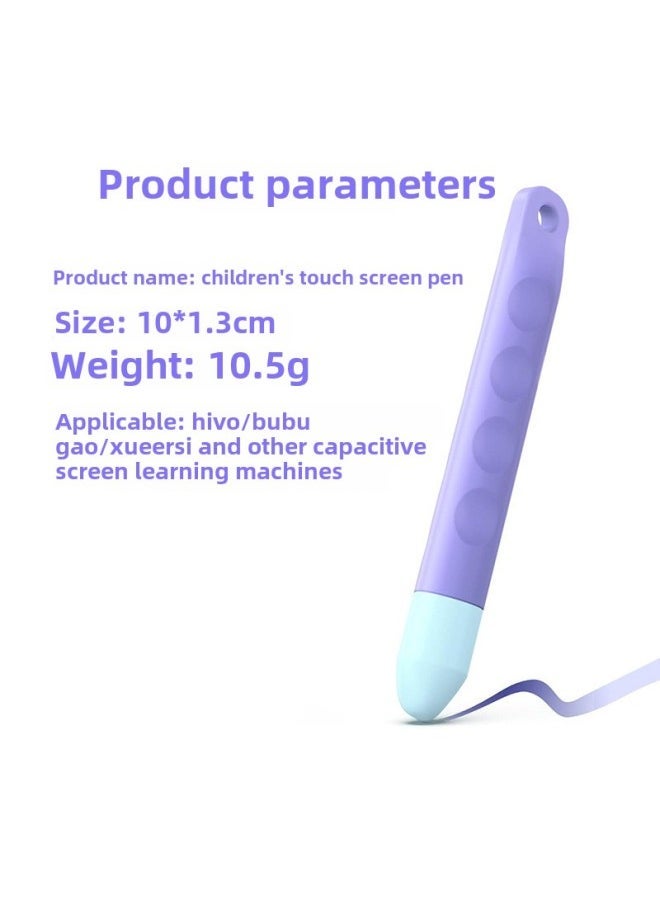 Children's Touch Screen Pen For Early Education Machine Learning Machine Children's Class Color Cartoon Point Touch Pen-Color:Fingerprint Purple  - Image 3