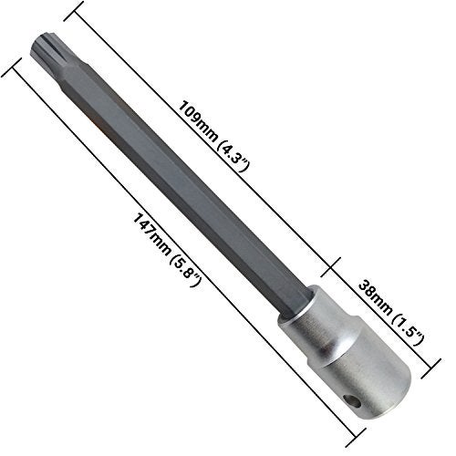 ATLIN Head Bolt Tool for VW and Audi Vehicles, Polydrive Head Bolt Socket, Fits VW and Audi Head Bolts, 6-Point, 10-millimeters - Image 3