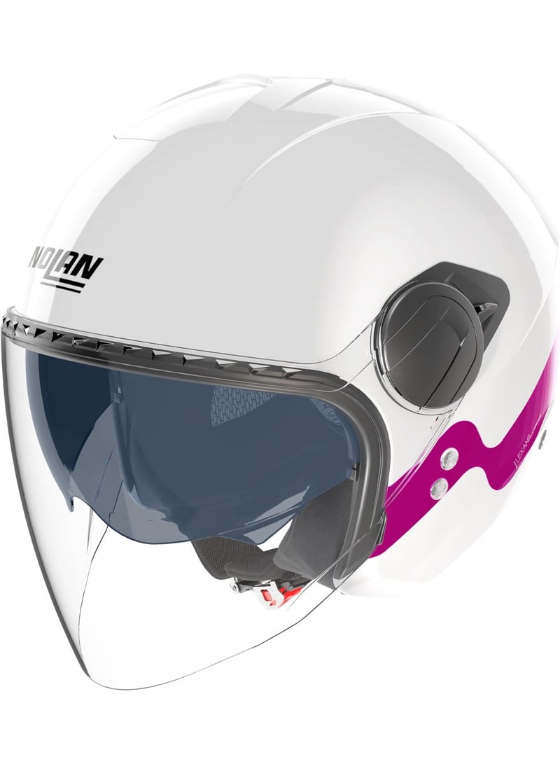 Nolan N20-2 VISOR ZEFIRO WHITE/FUSCHIA Helmet - Image 1