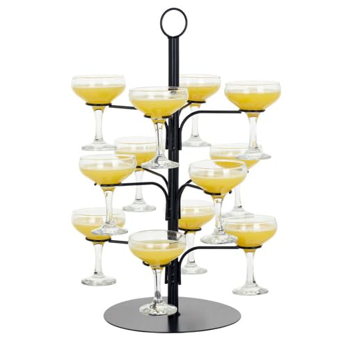 HowseHold Cocktail Tree Stand for 12 Glasses  Bar Home Drinks Tree Display Suitable for Gin Cocktails Champagne Wine