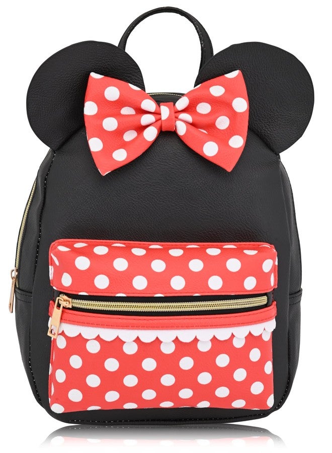 Fast Forward Disney Minnie Mouse Backpack for Women, Men, Boys, Girls, Unisex | Cute PU Leather 10" Minnie Mouse Mini Backpack Purse Shoulder Purse | Minnie Mouse Bag and Minnie Mouse Accessories - Image 1