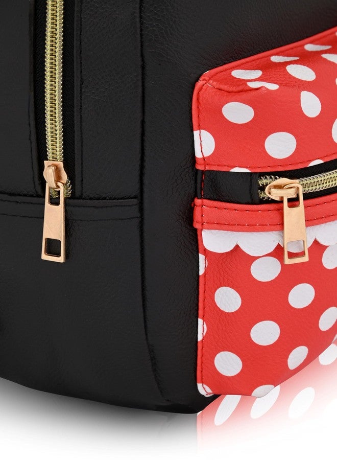 Fast Forward Disney Minnie Mouse Backpack for Women, Men, Boys, Girls, Unisex | Cute PU Leather 10" Minnie Mouse Mini Backpack Purse Shoulder Purse | Minnie Mouse Bag and Minnie Mouse Accessories - Image 4