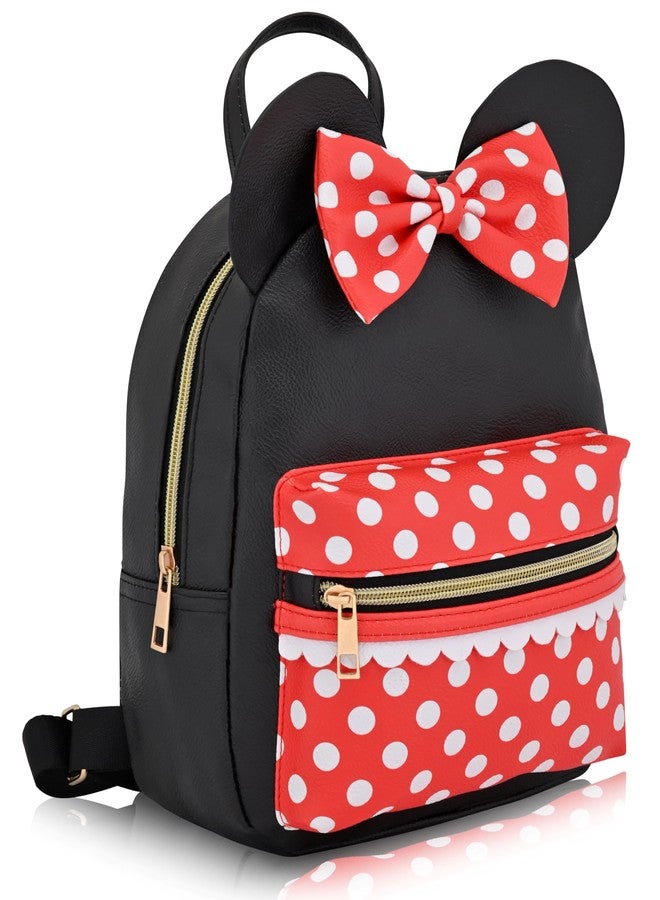 Fast Forward Disney Minnie Mouse Backpack for Women, Men, Boys, Girls, Unisex | Cute PU Leather 10" Minnie Mouse Mini Backpack Purse Shoulder Purse | Minnie Mouse Bag and Minnie Mouse Accessories - Image 2