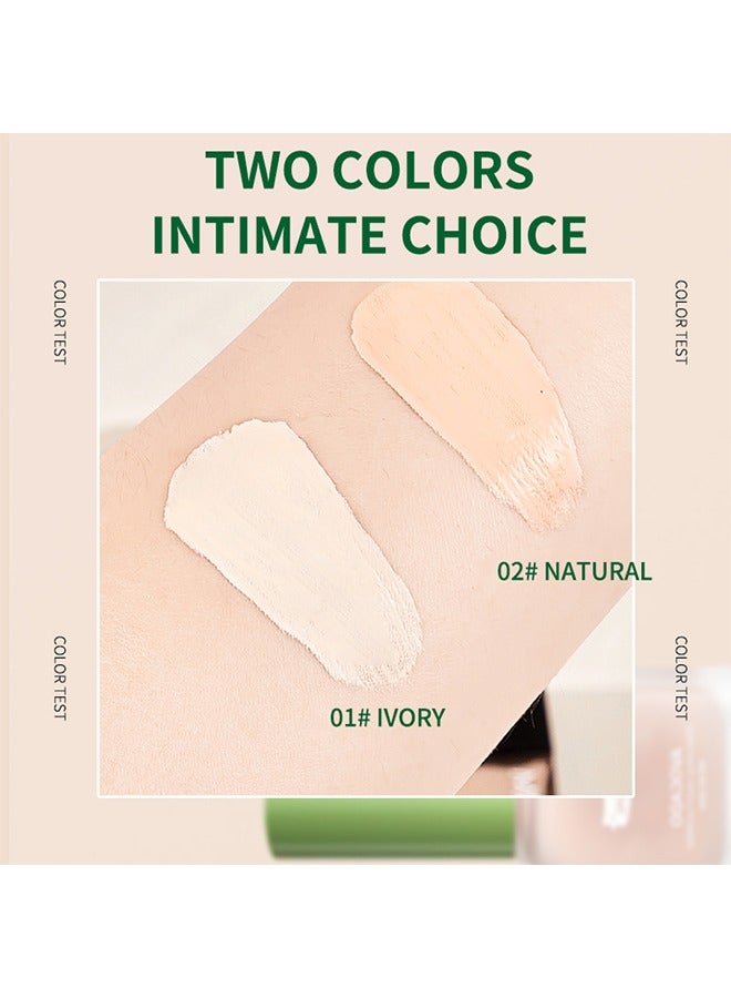 اوكيل كريم أساس سائل مرطب بالأفوكادو كالحرير صالح مع البشرة ومرطب وخفيف الوزن خافي العيوب مرطب ، ترطيب للوجه على مدار 24 ساعة 30 مل (طبيعي) - Image 5