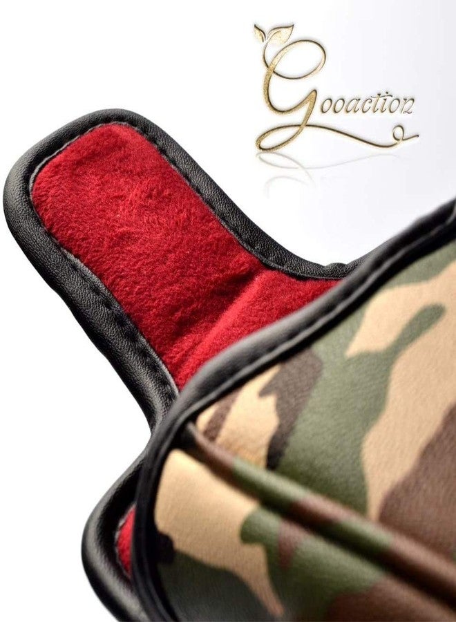 GOOACTION Camo Square Golf Club Heel Shafted Mallet Putter Cover Magnetic Closure Design Camouflage Green Creative Pattern Leather Putters Headcover - Image 5