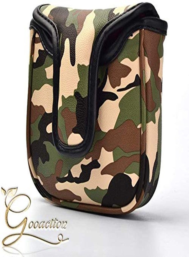 GOOACTION Camo Square Golf Club Heel Shafted Mallet Putter Cover Magnetic Closure Design Camouflage Green Creative Pattern Leather Putters Headcover - Image 3