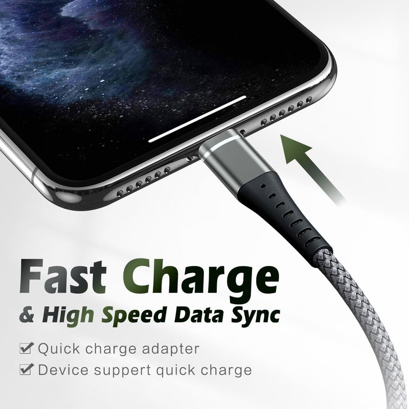 DFLASHS USB C to Lightning Cable 2 Pack 3FT [Apple MFi Certified] iPhone Cable, iPhone Charger Cable Type C Lightning Cord for iPhone 14 13 12 11 Pro Max XS XR X 8 7 6s Plus SE iPad and More. (3FT) - Image 3