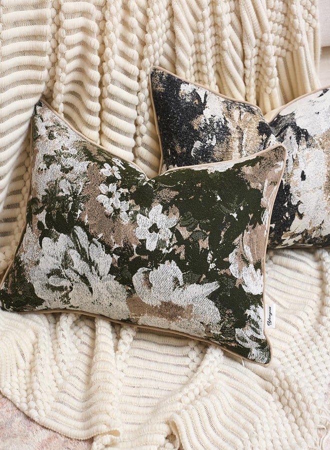 Yangest Neutral Flower Pillow Cover 12 x 20 Inches, Nature Chenille Rectangle Throw Pillow Cover Soft Luxury Accent Couch Pillow Cover for Living Room Bedroom, Green - Image 4