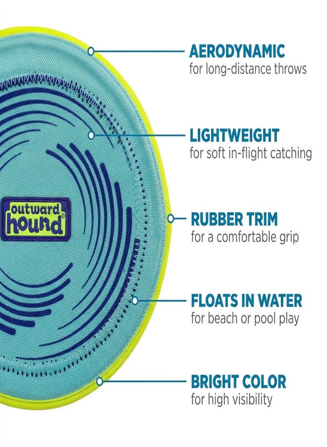 Outward Hound FlyFetch Disc Dog Toy, Aerodynamic for Fetch, Lightweight Foam & Durable Rubber, Floats in Water, All Breeds, 8.3" - Image 3