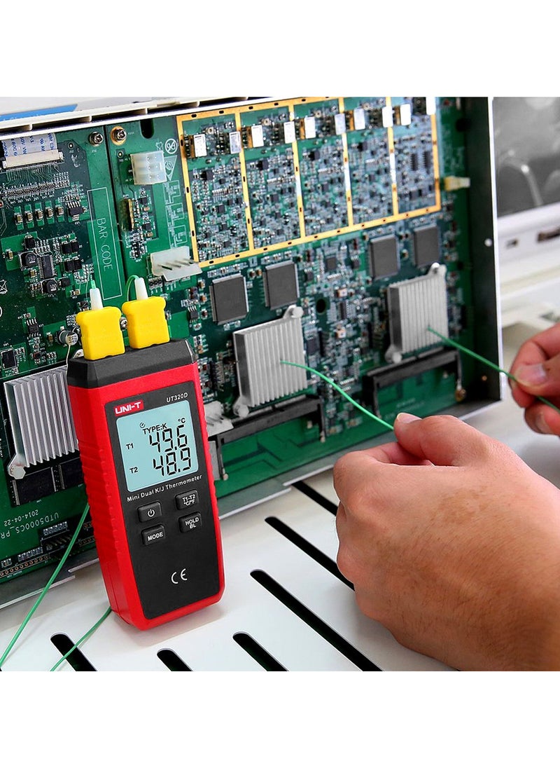 UNI-T - UNI-T UT320 Series Mini Contact K-Type Thermometer, Precision Digital Temperature Tester with Wide Temperature Range, Ideal for Industrial and Household Use - Image 1
