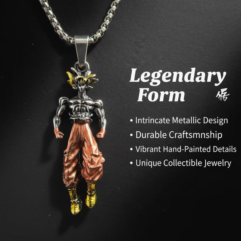 Fogsea Monkey King Mythical Warrior Pendant Necklace, 1.5 Inch Fine Detail, Stainless Steel Chinese Mythology Anime Style Jewelry, Wukong Themed Gift(Leaping) - Image 4