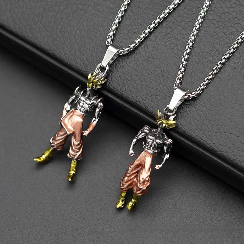 Fogsea Monkey King Mythical Warrior Pendant Necklace, 1.5 Inch Fine Detail, Stainless Steel Chinese Mythology Anime Style Jewelry, Wukong Themed Gift(Leaping) - Image 3
