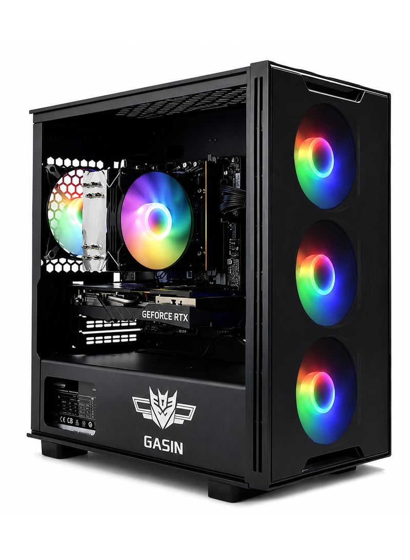 Gasin Gaming  PC With Intel Core i5-12400F Processor/16GB RAM DDR4/1TB SSD M.2/Windows 11 Pro/6GB NVIDIA GeForce RTX 3050 Graphics/ Black - Image 1