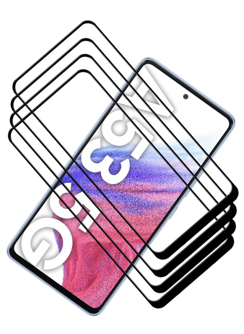 ACLIX 4 Pieces Antistatic ESD Dustproof Premium Quality High Definition Tempered Glass Screen Protector Designed For Samsung Galaxy A53 5G - Image 1
