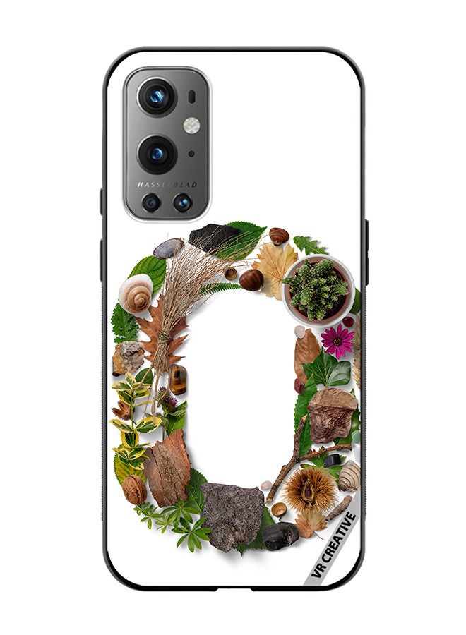 VR CREATIVE Protective Case Cover For OnePlus 9 Pro Alphabet O Design Multicolour - Image 1