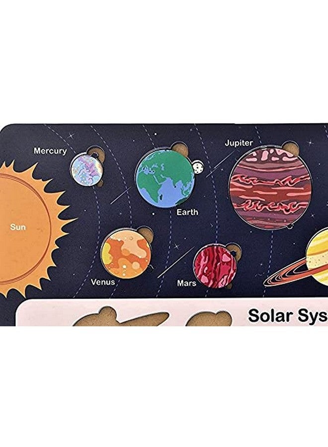 Fiddlys Solar System Wooden Puzzle for Kids, Educational STM Toy, 30 x 20 x 2 cm Size - Image 3