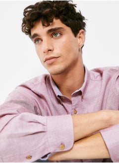 Springfield Button Down Regular Fit Shirt  - Image 3