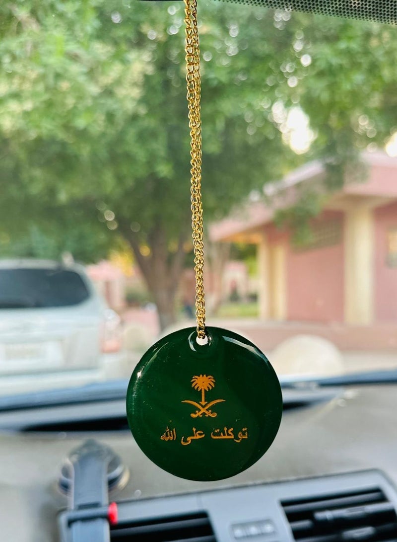 Car Mirror Hanging Islamic Pendant Epoxy Resin - Image 3