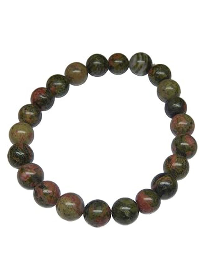 Gemstone Beaded Bracelet 8mm Healing Stone Band Balancing Stretch Wristband for Men Women - Image 1