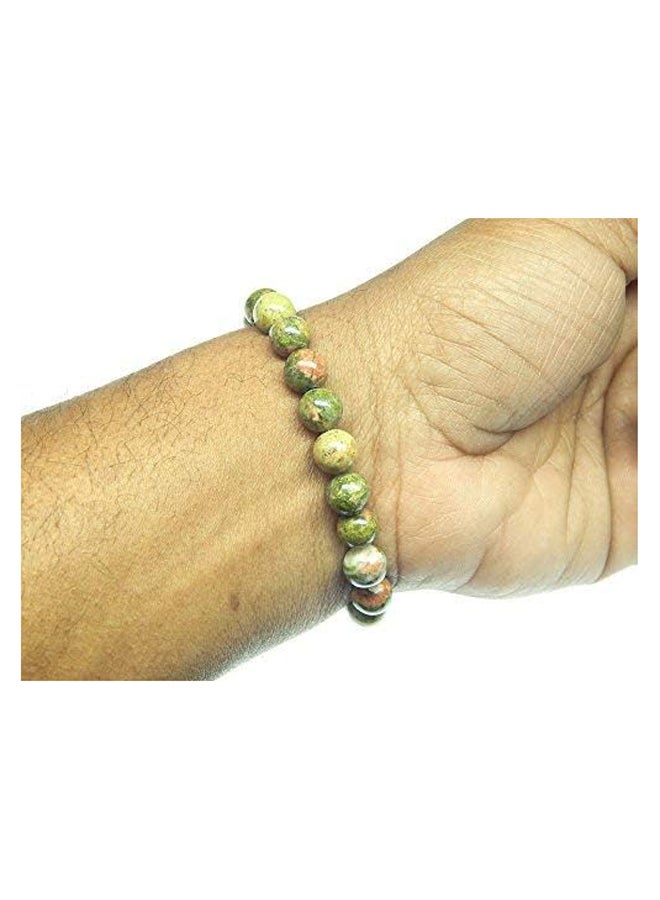 Gemstone Beaded Bracelet 8mm Healing Stone Band Balancing Stretch Wristband for Men Women - Image 3