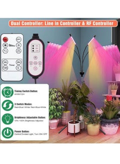 Gerenic Grow Lights for Indoor Plants with Full Spectrum, 80 LEDs Grow Light for Indoor Plants with 15"-60" Adjustable Tripod, 4-Head Growing LightS  - Image 5
