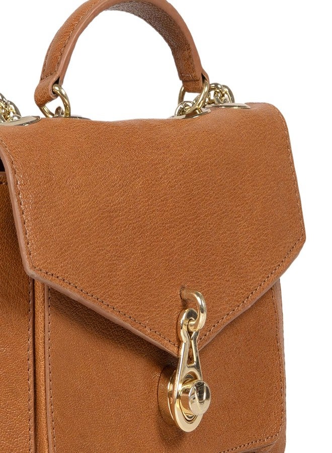 Hidesign STERLING 01 Genuine Leather Women's Tan Shoulder Bag - Image 4
