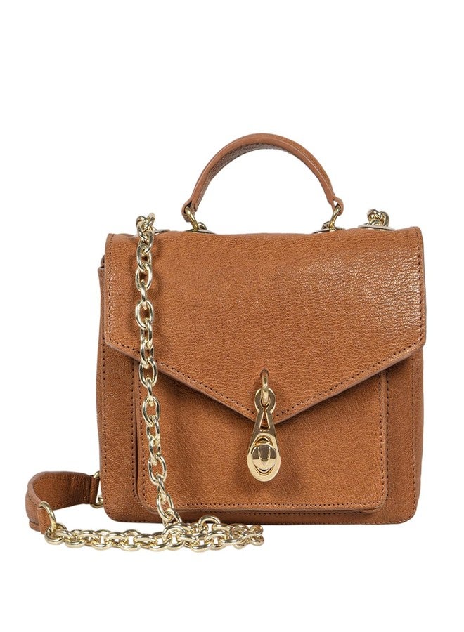 Hidesign STERLING 01 Genuine Leather Women's Tan Shoulder Bag - Image 1
