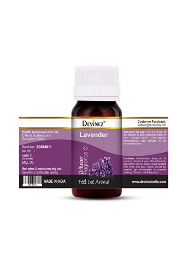 Devinez Lavender Aroma Oil For Diffuser/Ultrasonic Aroma Diffuser/Tealight Diffuser/Reed Diffuser, 60Ml - Image 4