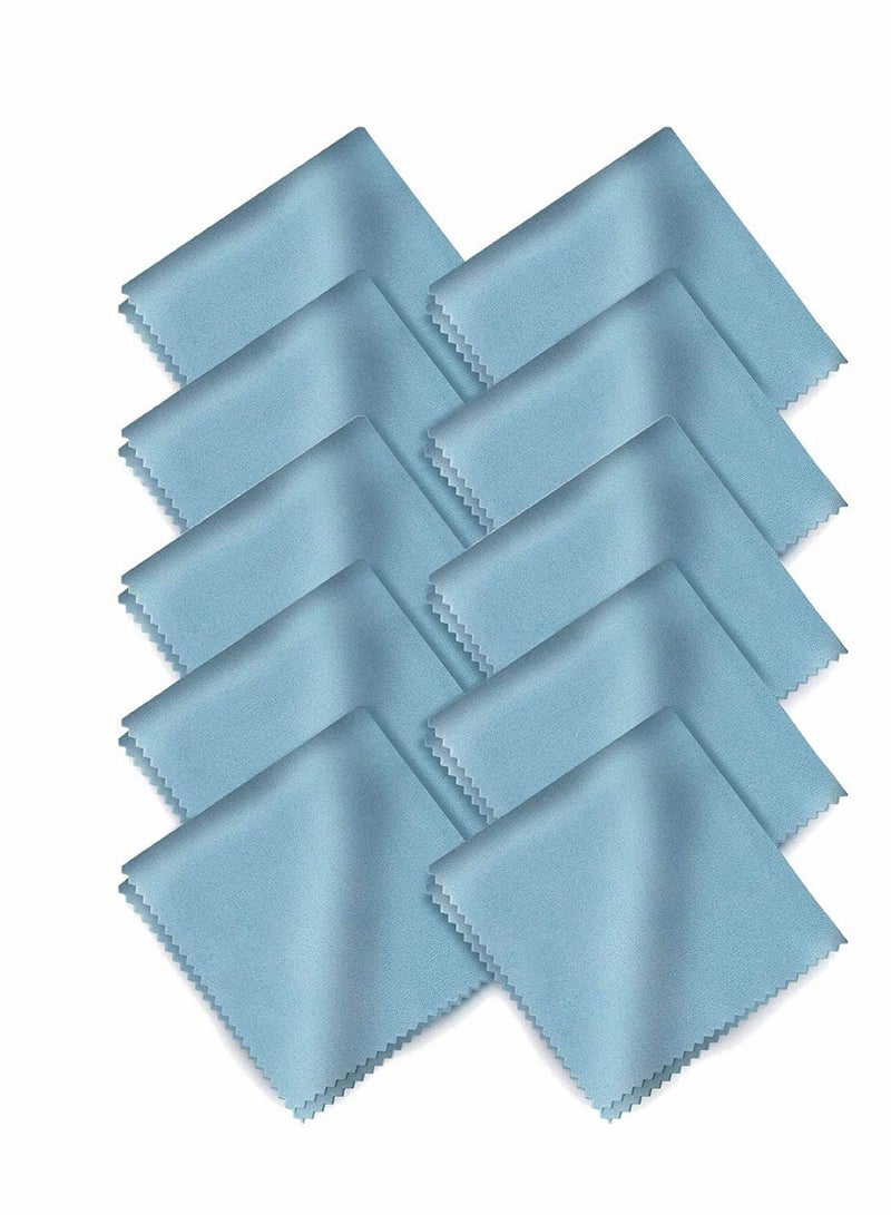 Excefore Microfiber Glasses Cleaning Cloth,  Camera Lenses LCD Screens, 10Packs Microfiber Cleaning Cloths for All Type of Screens Cleaning Glasses Spectacles Lenses Laptops Smartphones, Pack of 10 - Image 1