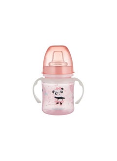 Canpol babies Training Cup with Glowing Handles PP EasyStart 120 ml Exotic Animals pink 6M+