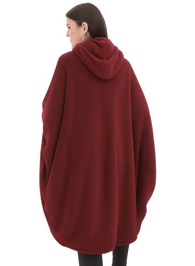 سنوز بطانية قابله للارتداء الشخصي، برغندي، فري سايز - Image 3