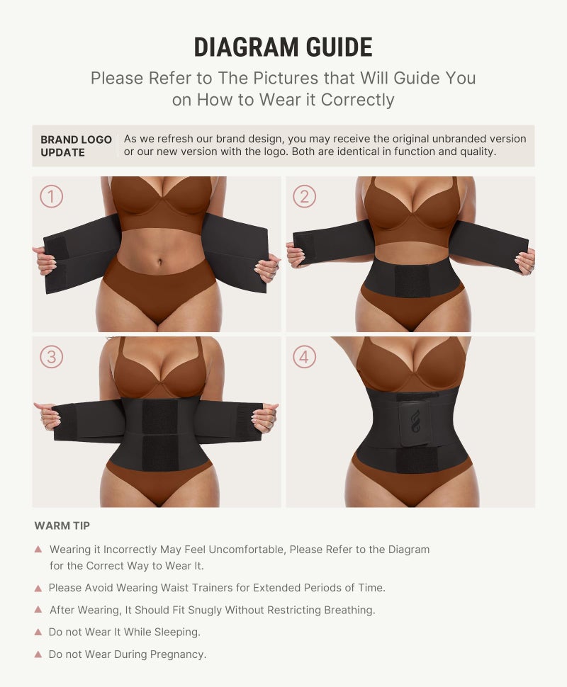 FeelinGirl Women Corset Waist Trainer Belt Tummy Control Waist Cincher Trimmer Perspiring Workout Body Shaper Black 3XL - Image 5