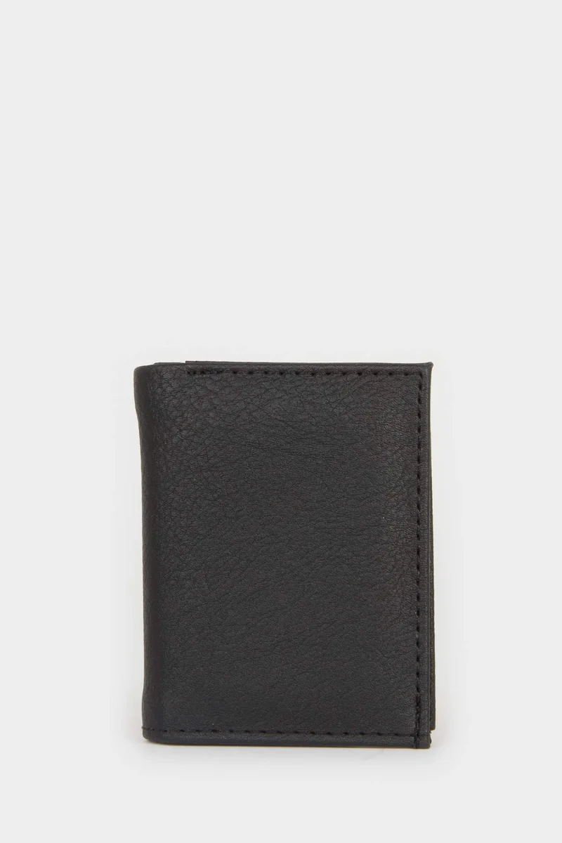 ديفاكتو Man Faux Leather Wallet