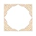 MUXSAM 4-Pack Corner Wood Carvings Onlay Appliques for Furniture, Unpainted Wooden Carved Decals Ornaments for Mirror - Image 2
