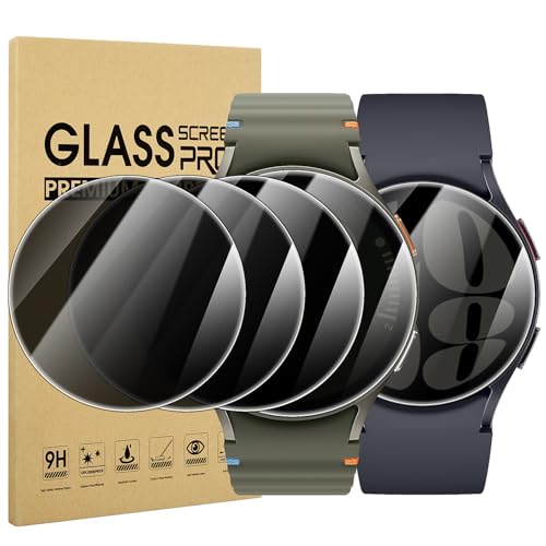 Suoman 4-Pack for Samsung Galaxy Watch 6/7 44mm Privacy Screen Protector, [Anti-peeping] 9H Hardness Ultra-thin Tempered Glass Screen Protective Film - Image 1