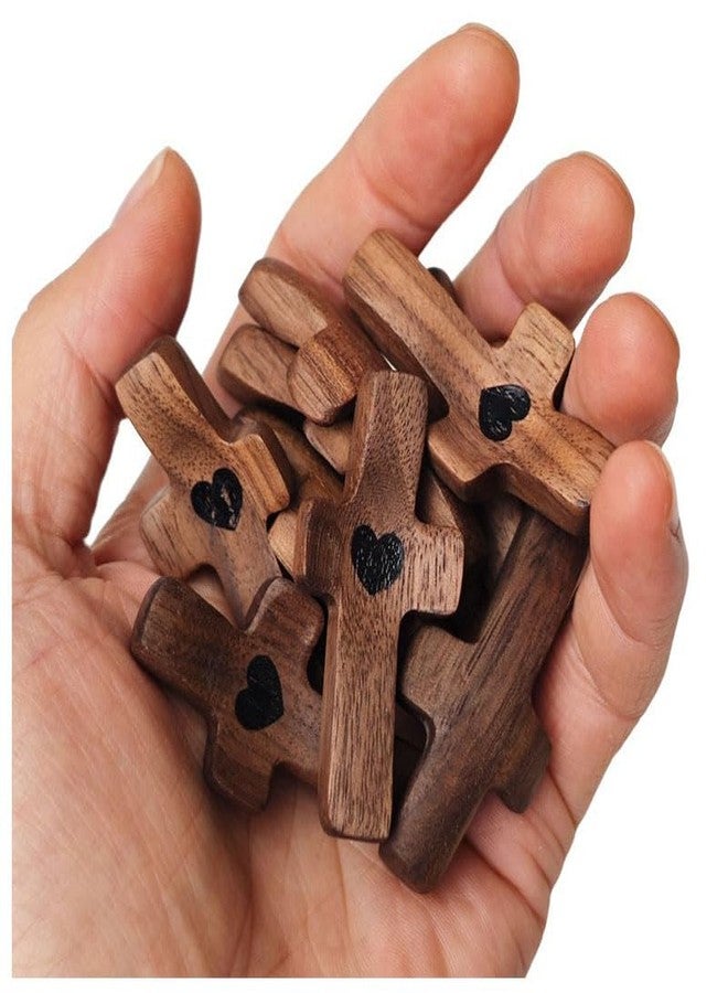 KyooteLfv Wooden Cross Fidget - Cross My Heart, Walnut Pocket Crosses for Anxiety Relief & Prayer, Encouragement Christian Gift for Adults/Kids (3 PCS) - Image 5