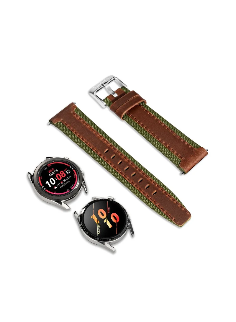 Timberland Timberland Bainbridge Brown Leather Universal Watch Strap 20Mm