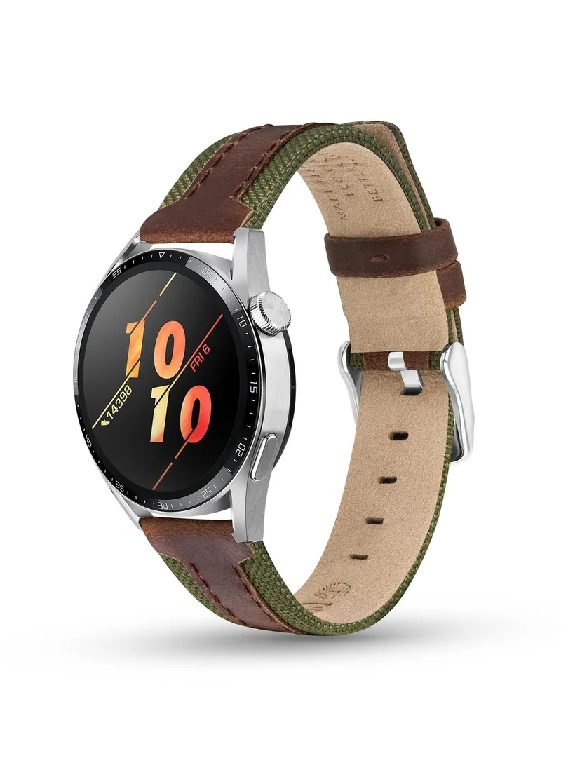 Timberland Timberland Bainbridge Brown Leather Universal Watch Strap 20Mm