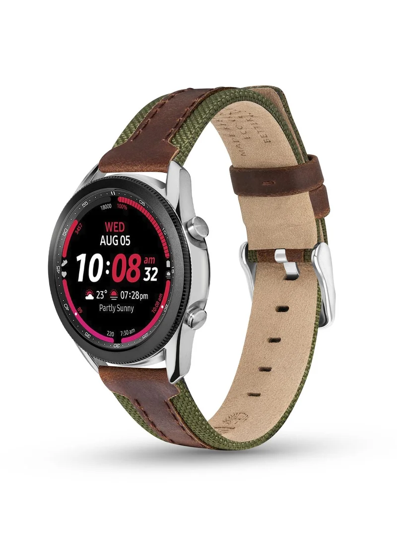 Timberland Timberland Bainbridge Brown Leather Universal Watch Strap 20Mm