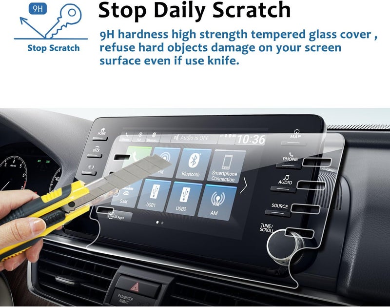 LFOTPP Tempered Glass Screen Protector for 2018 Honda Accord - Image 2