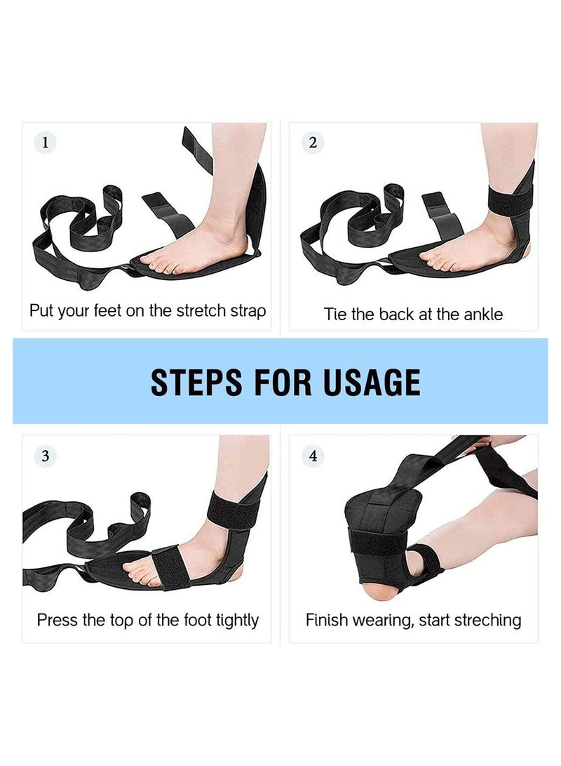 KASTWAVE Yoga Stretch Belt, Ligament Training Strap Belt, Multi Loops Adjustable Yoga Stretching Strap with loops Ligament Stretch Band for Sports Yoga Practice Pilates Exercise Physical Therapy - Image 4