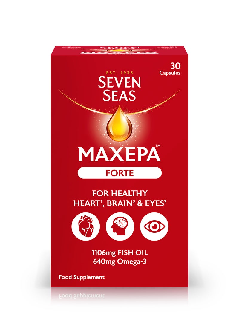 Sevenseas Omega-3 640 mg – 30 Capsules High Strength Fish Oil for Heart, Brain & Cholesterol Support - Image 2